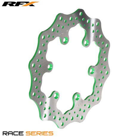 RFX Race Rear Disc (Green) Kawasaki KX125/250 89-02 KX500 89-04