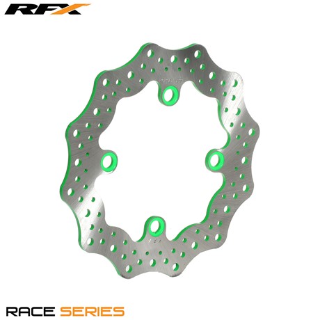 RFX Race Rear Disc (Green) Kawasaki KX80 97-99 KX85 00-16 Yamaha YZ80 86-92