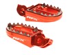 RFX Pro Series Shark Teeth Footrests (Orange) KTM SX125-450 2016 (Except 250 2T)
