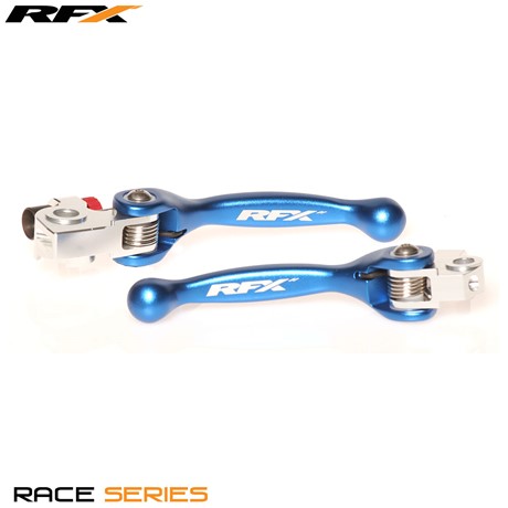 RFX Race Series Forged Flexible Lever Set (Blue) TM 125/250/250FI/450FI 02 13-16
