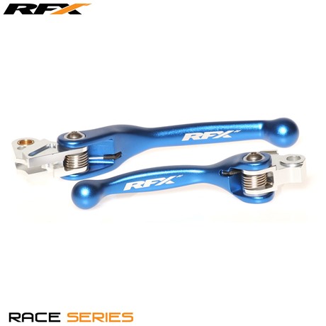 RFX Race Series Forged Flexible Lever Set (Blue) Yamaha YZ125/250 08-14 YZF250 07-08 YZF450 08 Kawasaki KXF250/450 13-16