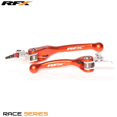 RFX Race Series Forged Flexible Lever Set (Orange) KTM All Models 125/150/200 SXF450 05-08 EXC450 05-06 SXF/EXCF 525 05-06