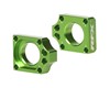 RFX Pro Rear Axle Adjuster Blocks (Green) Kawasaki KX125/250 03-08 KXF250/450 04-16 KLX450 08-14