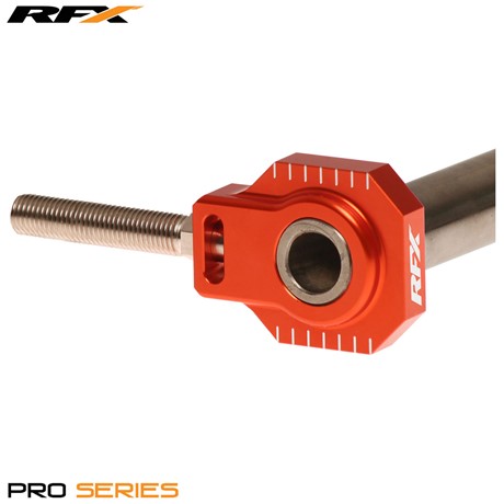 RFX Pro Series 2 Rear Axle Adjuster Blocks (Orange) KTM 125-525 05-12