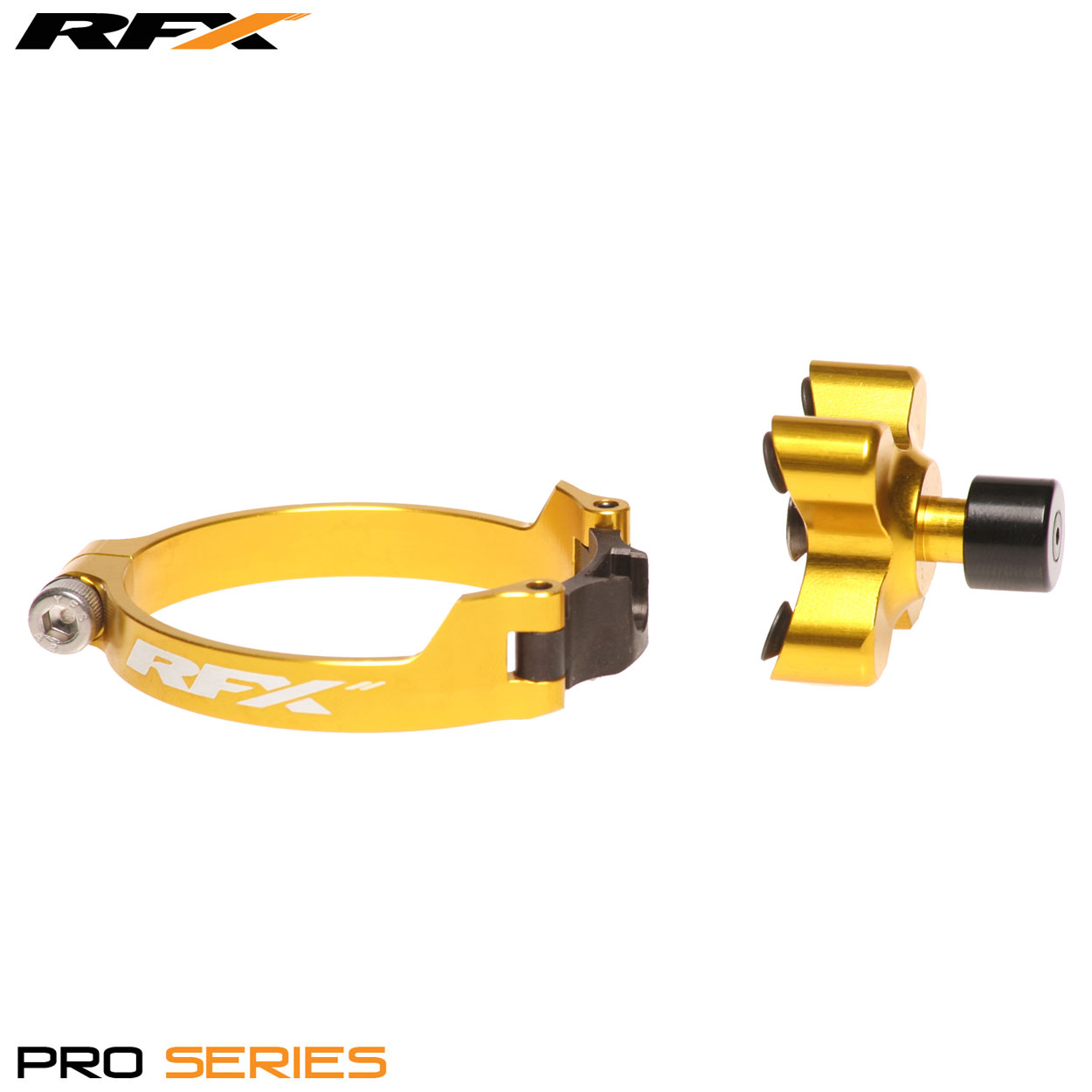 Suzuki RMZ250/RMZ450 06-16 RFX Pro Yellow Rear Wheel Axle Adjuster Blocks 