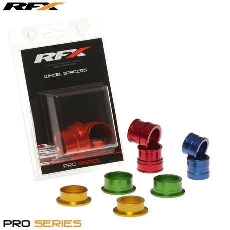 RFX Pro Wheel Spacers Front (Yellow) Suzuki RM125/250 01-08