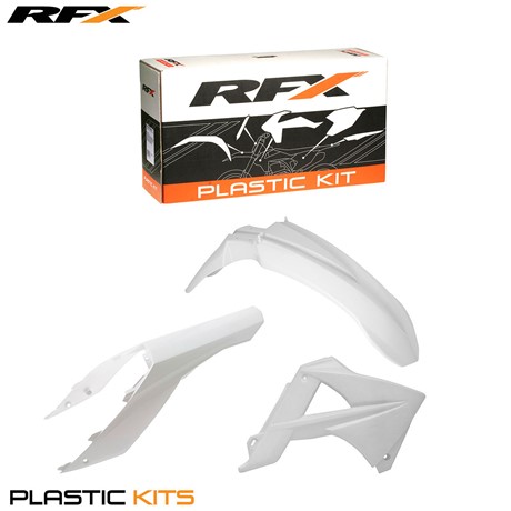 RFX Plastic Kit Gas Gas (White) MC-EC-FSR125-250-300-450 10 (3 Pc Kit)