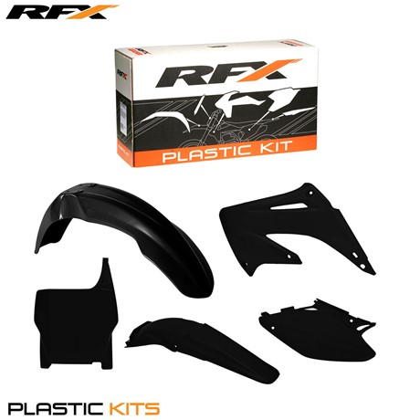 RFX Plastic Kit Honda (Black) CR125-250 04-07 (5 Pc Kit)