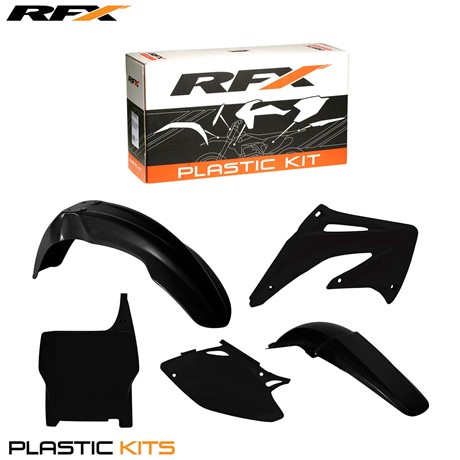 RFX Plastic Kit Honda (Black) CRF450 04 (5 Pc Kit)