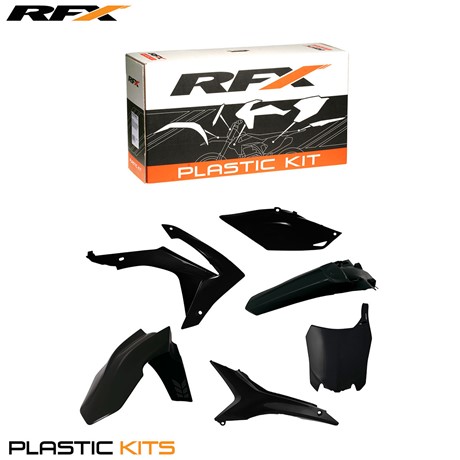 RFX Plastic Kit Honda (Black) CRF450 13-16 CRF250 14-16 (6 Pc Kit) w/Airbox Covers
