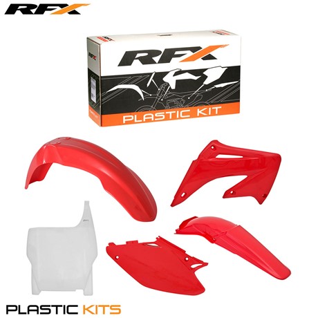 RFX Plastic Kit Honda (Red) CR125-250 04-07 (5 Pc Kit)