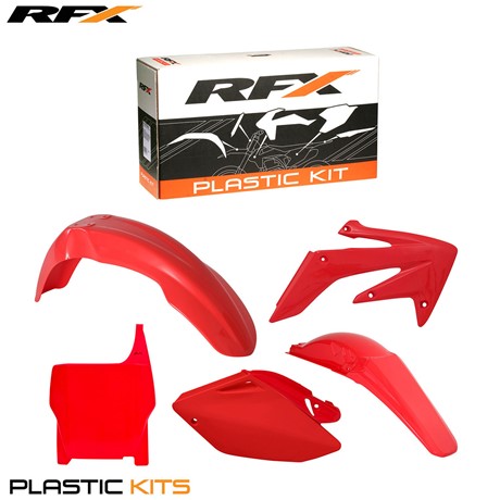 RFX Plastic Kit Honda (Red) CRF250 04-05 (5 Pc Kit)