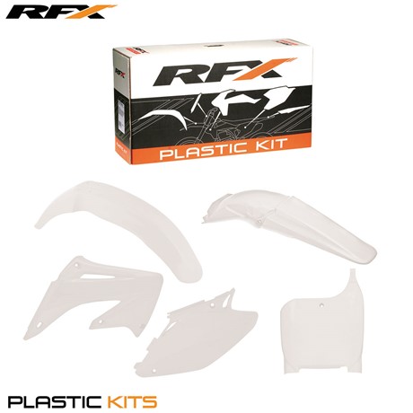 RFX Plastic Kit Honda (White) CR125-250 02-03 (5 Pc Kit)