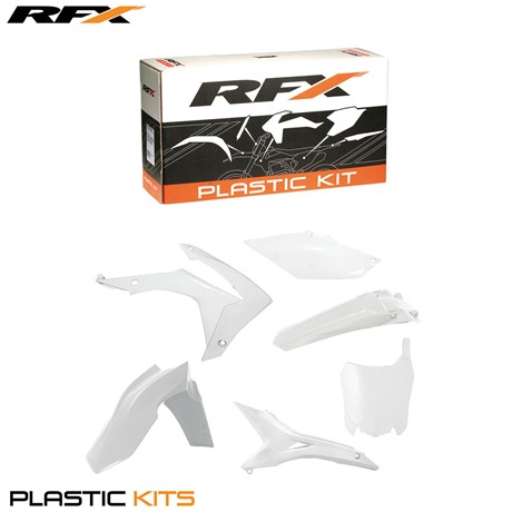 RFX Plastic Kit Honda (White) CRF450 13-16 CRF250 14-16 (6 Pc Kit) w/Airbox Covers **USA Version**