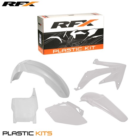 RFX Plastic Kit Honda (White) CRF450 2007 (5 Pc Kit)