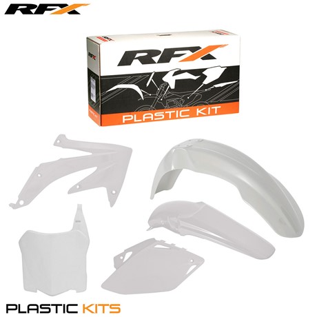 RFX Plastic Kit Honda (White) CRF450 2008 (5 Pc Kit)
