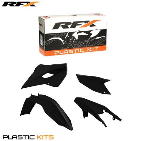 RFX Plastic Kit Husaberg (Black) TE/FE125-501 13-14 (4 Pc Kit)