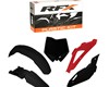 RFX Plastic Kit Husqvarna (Black) TC-TE450-510 08-10 TE310 08-10 TC250 08 TE250 08-09 (5 Pc Kit)