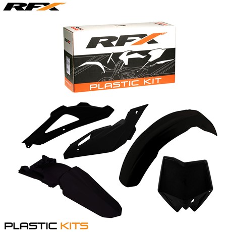 RFX Plastic Kit Husqvarna (Black) TC250 09-13 TE250 10-13 TE310 11-13 (5 Pc Kit)