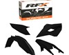 RFX Plastic Kit Husqvarna (Black) TE-FE125-250-300-350-450-501 2014 (4 Pc Kit)