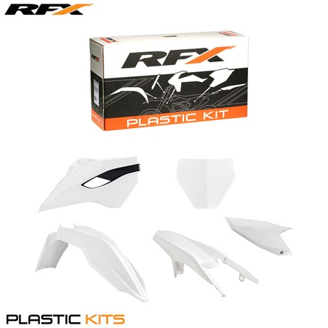 RFX Plastic Kit Husqvarna (OEM 14) TC125 14-15 TC250 14-16 FC250/350/450 14-15 (5 Pc Kit)