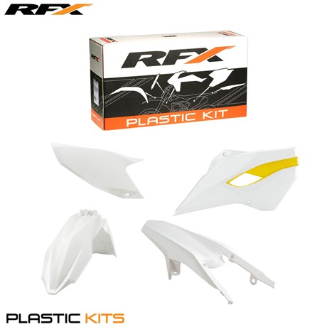 RFX Plastic Kit Husqvarna (OEM 15) TE-FE125-250-300-350-450-501 15-16 (4 Pc Kit)