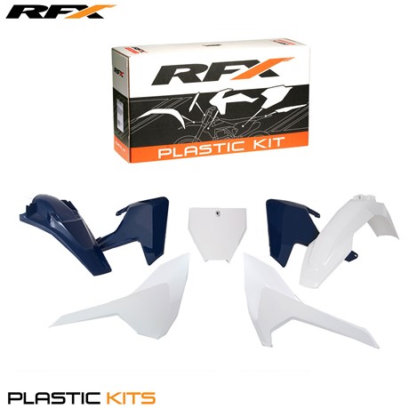RFX Plastic Kit Husqvarna (OEM 16) TC125 2016 FC250-350-450 2016 (5 Pc Kit)