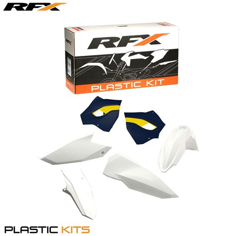 RFX Plastic Kit Husqvarna (OEM 16) TE-FE125-250-300-350-450-501 15-16 (4 Pc Kit)