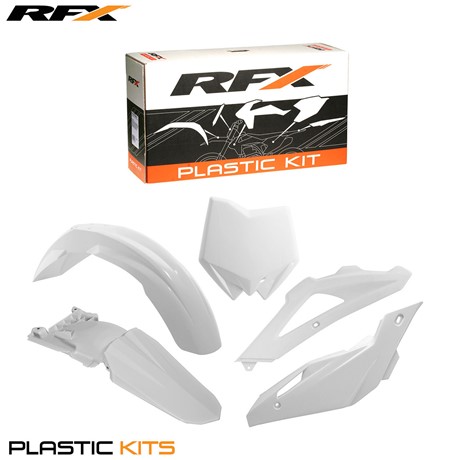 RFX Plastic Kit Husqvarna (White) (OEM) TC250 09-13 TE250 10-13 TE310 11-13 (5 Pc Kit)