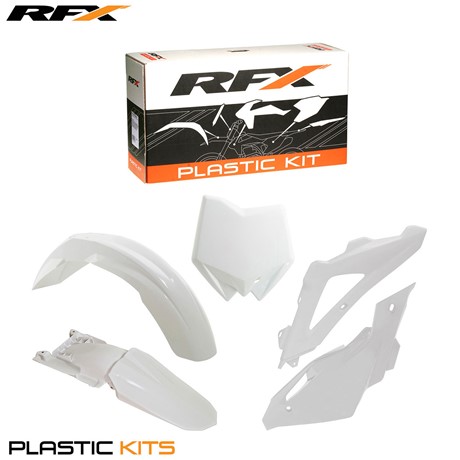 RFX Plastic Kit Husqvarna (White) CR/WR125 09-13 (5 Pc Kit)