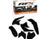 RFX Plastic Kit Kawasaki (Black) KLXR450 07-16 (4 Pc Kit)
