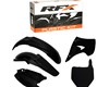 RFX Plastic Kit Kawasaki (Black) KX125-250 03-08 (5 Pc Kit)