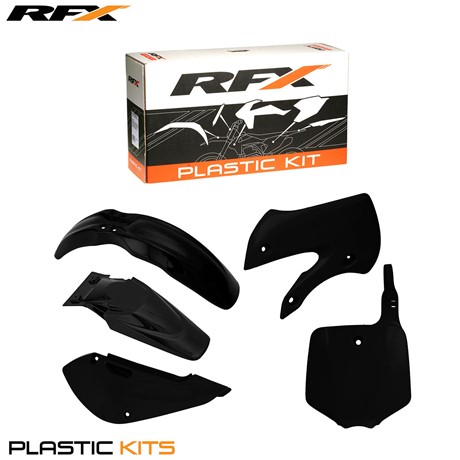 RFX Plastic Kit Kawasaki (Black) KX65 01-16 (5 Pc Kit)