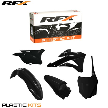 RFX Plastic Kit Kawasaki (Black) KX85-100 14-16 (5 Pc Kit)