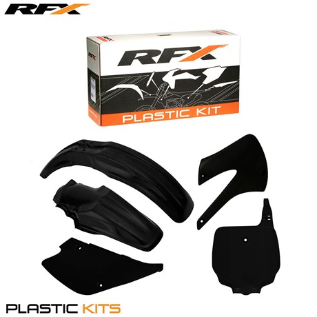 RFX Plastic Kit Kawasaki (Black) KX85-100 98-13 (5 Pc Kit)