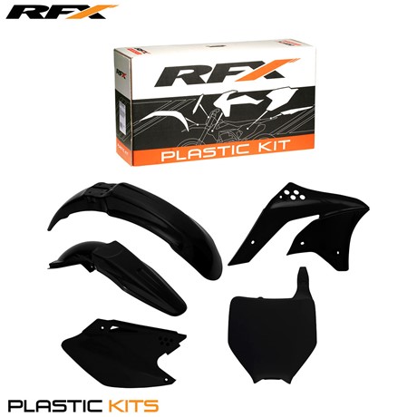 RFX Plastic Kit Kawasaki (Black) KXF250 06-08 (5 Pc Kit)