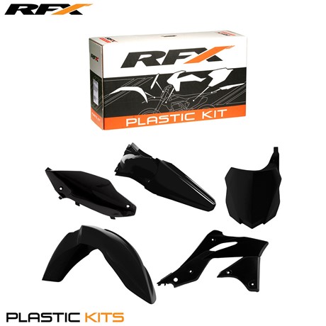 RFX Plastic Kit Kawasaki (Black) KXF250 13-16 (5 Pc Kit)