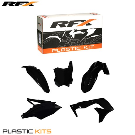 RFX Plastic Kit Kawasaki (Black) KXF450 2016 (5 Pc Kit)