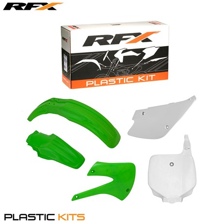 RFX Plastic Kit Kawasaki (OEM) KX85-100 98-13 (5 Pc Kit)