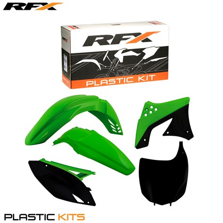RFX Plastic Kit Kawasaki (OEM) KXF250 09-12 (5 Pc Kit)