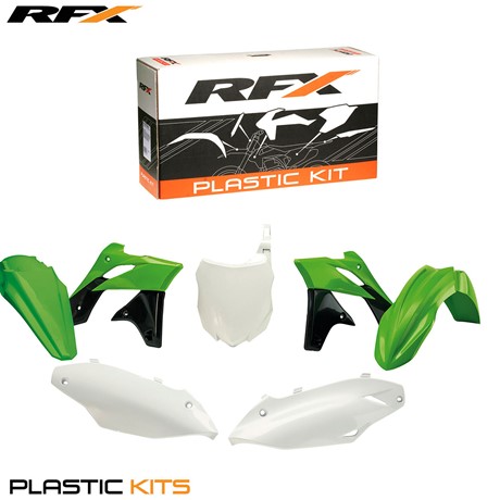 RFX Plastic Kit Kawasaki (OEM) KXF250 13-16 (5 Pc Kit)