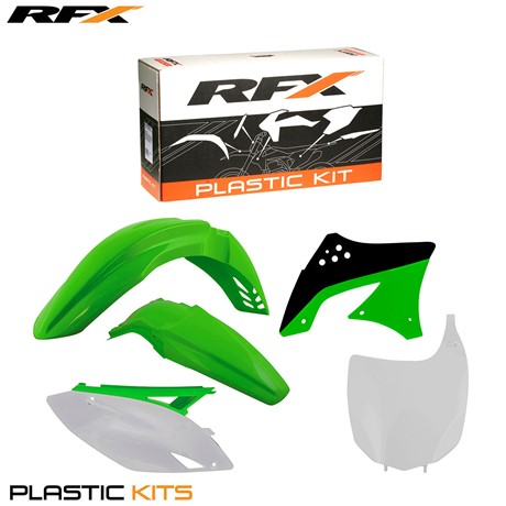 RFX Plastic Kit Kawasaki (OEM) KXF450 09-11 (5 Pc Kit)