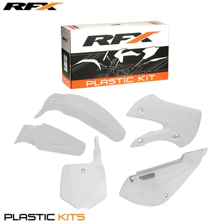 RFX Plastic Kit Kawasaki (White) KLX110 02-09 (5 Pc Kit)