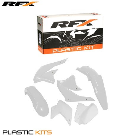 RFX Plastic Kit Kawasaki (White) KLXR450 07-16 (4 Pc Kit)
