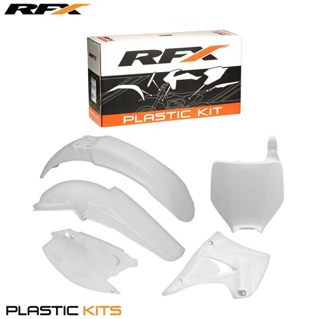 RFX Plastic Kit Kawasaki (White) KX125-250 03-08 (5 Pc Kit)