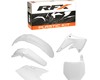 RFX Plastic Kit Kawasaki (White) KXF250 04-05 (5 Pc Kit)
