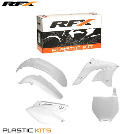 RFX Plastic Kit Kawasaki (White) KXF250 06-08 (5 Pc Kit)