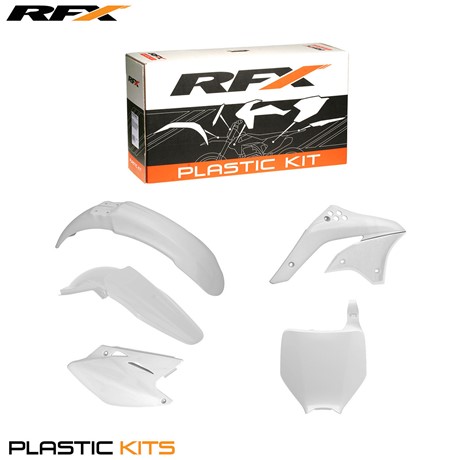 RFX Plastic Kit Kawasaki (White) KXF450 06-08 (5 Pc Kit)