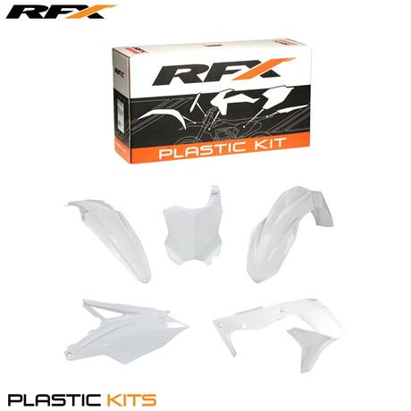 RFX Plastic Kit Kawasaki (White) KXF450 2016 (5 Pc Kit)