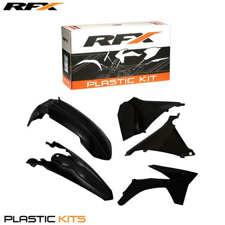 RFX Plastic Kit KTM (Black) SX125-150-250 2011 (5 Pc Kit)